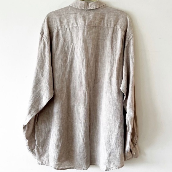 Jos A Bank Reserve Flax Linen Button Down Long Sleeve Shirt Men XL Beach
Wedding - Picture 2 of 4